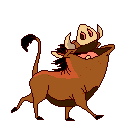 a pixel art picture of a bull with a cowboy hat