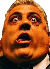 a man with a surprised look on his face