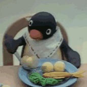pingu eating random