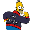 homer mr plow simspsons random