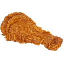 a close up of a chicken on a black background