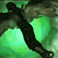 a blurry image of a person flying through the air
