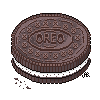 an oreo cookie with the word oreo on it
