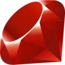 a red diamond shaped object on a black background