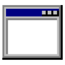 a computer screen with a blue stripe on it