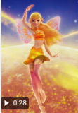 a picture of a girl in a yellow dress