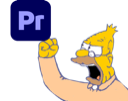 a cartoon character holding up a sign that says pr