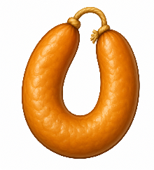 a cartoon of a large orange object