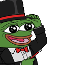 a cartoon frog wearing a top hat and holding a cane