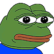 a green frog with a blue shirt on