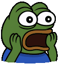 a cartoon frog with its mouth wide open