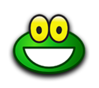 a smiley face with a big smile on it's face