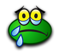 a sad face with a teary expression