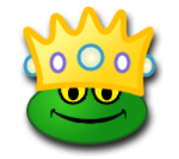 a frog with a crown on its head