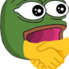 pepe grateful handshake random