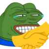 pepe devious handshake random