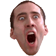 nick cage gets over excited and explodes random