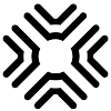 a black and white image of a star