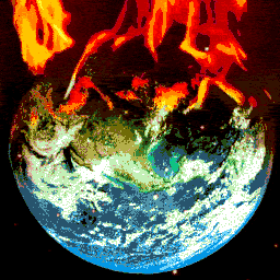 earth on fire random