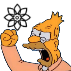 old man yells at synthetic random