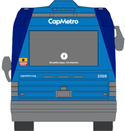 austin capmetro bus back random