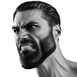 gigachad angry random
