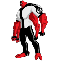 a drawing of a man in a red and white suit