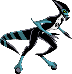 a drawing of a black and white cat with green eyes