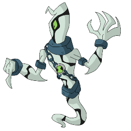 a stylized image of a robot running