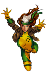 a woman in a green and yellow costume