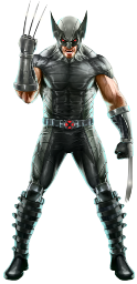 a man in a black costume holding a hammer