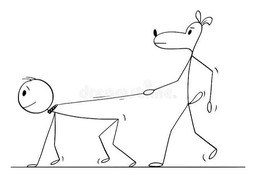 human on a leash random