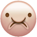 a smiley face with a frown on it