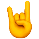 a yellow hand with a peace sign on it