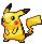 a pixel art picture of a pikachu