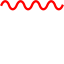 a red wave is shown on a black background