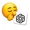 a yellow emoticon holding a white square with a knot on it