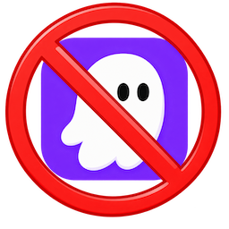 a sign that says no ghost allowed
