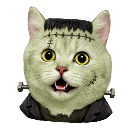 halloween cat frankenstein random