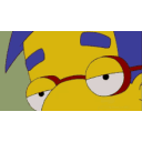 millhouse eyebrows simpsons random