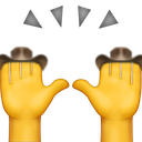 cowboy raised hands random