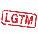a red and black logo with the word glitt on it