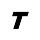 a black and white photo of a letter t