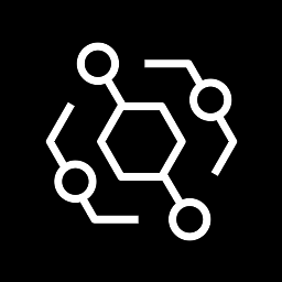 a black and white icon of a structure