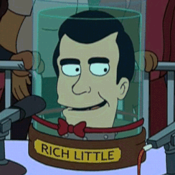 a cartoon of a man with a bow tie
