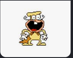 a cartoon character with a big smile on his face