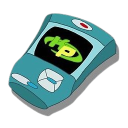 a cartoon of a cell phone with a cartoon character on the screen