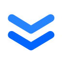 a black background with a blue v logo
