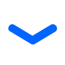 a blue check mark on a black background