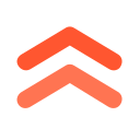 a black background with an orange zigzag